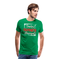 Load image into Gallery viewer, Leading with Cheer: Men&#39;s &#39;Santa&#39;s Favorite Principal&#39; Premium Tee - kelly green
