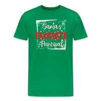 Load image into Gallery viewer, Leading with Cheer: Men&#39;s &#39;Santa&#39;s Favorite Principal&#39; Premium Tee - kelly green
