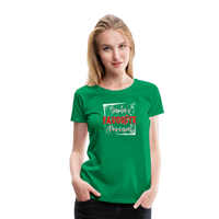 Load image into Gallery viewer, Holiday Leadership Glow: Women&#39;s &#39;Santa&#39;s Favorite Principal&#39; Premium Tee - kelly green
