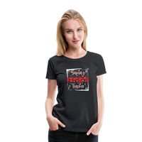 Load image into Gallery viewer, Festive Educator Elegance: Women&#39;s &#39;Santa&#39;s Favorite Teacher&#39; Premium Tee - black

