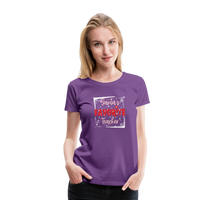 Load image into Gallery viewer, Festive Educator Elegance: Women&#39;s &#39;Santa&#39;s Favorite Teacher&#39; Premium Tee - purple
