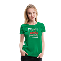 Load image into Gallery viewer, Curtain Call for Joy: Women&#39;s &#39;Santa&#39;s Favorite Drama Teacher&#39; Premium Tee - kelly green
