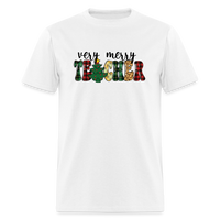 Load image into Gallery viewer, “Very Merry Teacher”-Unisex Classic T-Shirt - white

