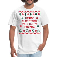 Load image into Gallery viewer, “Merry Christmas Ya Filthy Animal”-Unisex Classic T-Shirt - white
