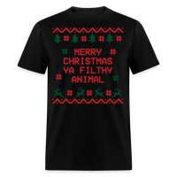 Load image into Gallery viewer, “Merry Christmas Ya Filthy Animal”-Unisex Classic T-Shirt - black
