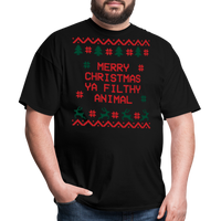 Load image into Gallery viewer, “Merry Christmas Ya Filthy Animal”-Unisex Classic T-Shirt - black
