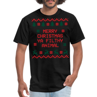 Load image into Gallery viewer, “Merry Christmas Ya Filthy Animal”-Unisex Classic T-Shirt - black
