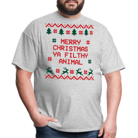 Load image into Gallery viewer, “Merry Christmas Ya Filthy Animal”-Unisex Classic T-Shirt - heather gray
