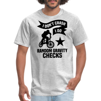 Load image into Gallery viewer, “I Don’t Crash I Do Random Gravity Checks”-Unisex Classic T-Shirt - heather gray
