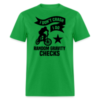 Load image into Gallery viewer, “I Don’t Crash I Do Random Gravity Checks”-Unisex Classic T-Shirt - bright green
