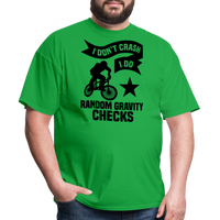 Load image into Gallery viewer, “I Don’t Crash I Do Random Gravity Checks”-Unisex Classic T-Shirt - bright green
