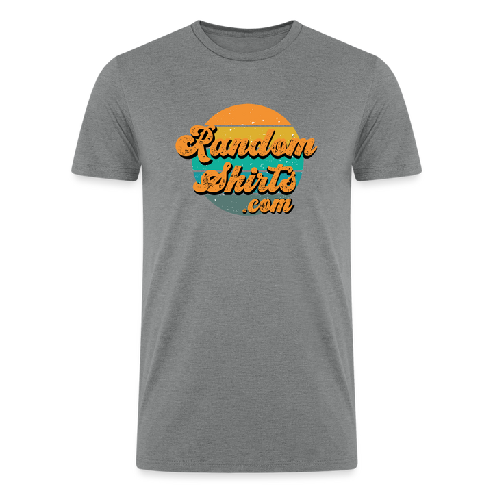 Tri-Blend Triumph: Men's RandomShirts.com Logo Tee - heather gray