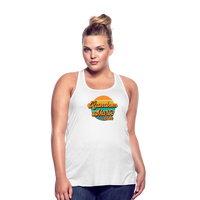 Load image into Gallery viewer, Breezy Elegance: Women&#39;s RandomShirts.com Logo Flowy Tank Top - white
