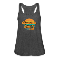 Load image into Gallery viewer, Breezy Elegance: Women&#39;s RandomShirts.com Logo Flowy Tank Top - deep heather

