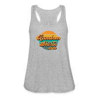 Load image into Gallery viewer, Breezy Elegance: Women&#39;s RandomShirts.com Logo Flowy Tank Top - heather gray
