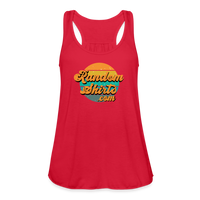 Load image into Gallery viewer, Breezy Elegance: Women&#39;s RandomShirts.com Logo Flowy Tank Top - red
