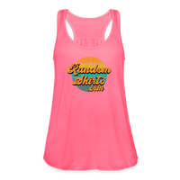 Load image into Gallery viewer, Breezy Elegance: Women&#39;s RandomShirts.com Logo Flowy Tank Top - neon pink
