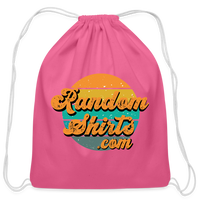 Load image into Gallery viewer, Casual Carry-Along: RandomShirts.com Cotton Drawstring Bag - pink
