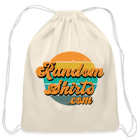 Load image into Gallery viewer, Casual Carry-Along: RandomShirts.com Cotton Drawstring Bag - natural
