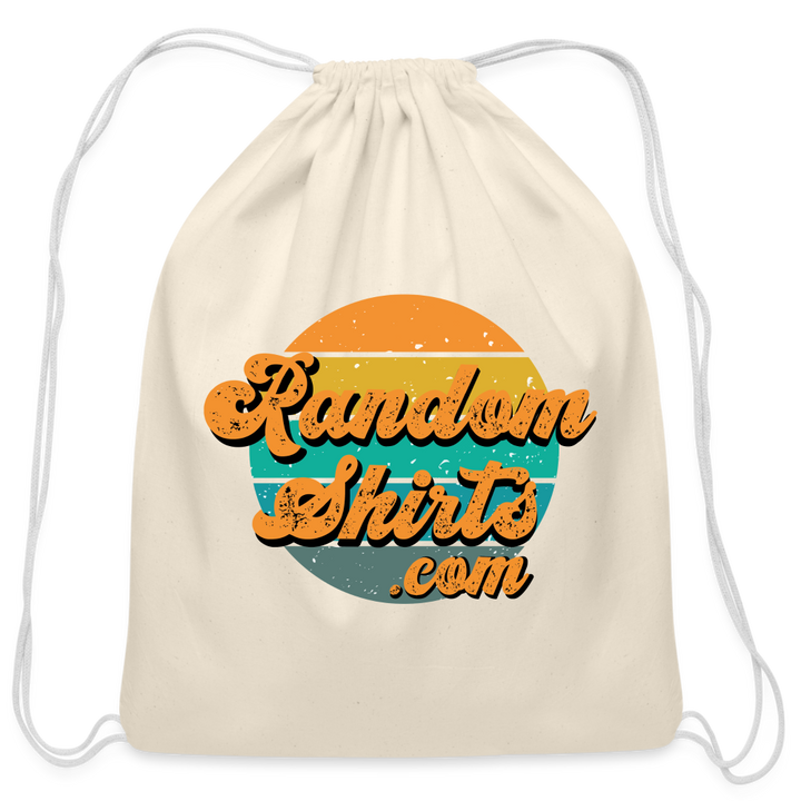 Casual Carry-Along: RandomShirts.com Cotton Drawstring Bag - natural