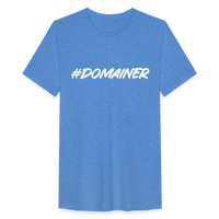 Load image into Gallery viewer, Digital Domain Tri-Blend Organic Tee: The #Domainer&#39;s Choice -  heather blue
