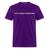 Load image into Gallery viewer, “I love crying at Nickel City”-Unisex Classic T-Shirt - purple
