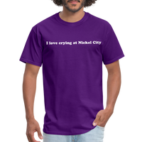 Load image into Gallery viewer, “I love crying at Nickel City”-Unisex Classic T-Shirt - purple
