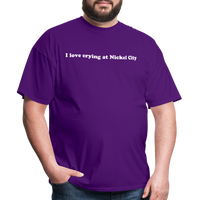 Load image into Gallery viewer, “I love crying at Nickel City”-Unisex Classic T-Shirt - purple
