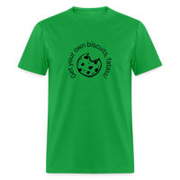 Load image into Gallery viewer, “Get your own biscuits, fatass!”=Unisex Classic T-Shirt - bright green

