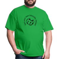 Load image into Gallery viewer, “Get your own biscuits, fatass!”=Unisex Classic T-Shirt - bright green

