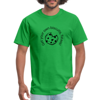 Load image into Gallery viewer, “Get your own biscuits, fatass!”=Unisex Classic T-Shirt - bright green
