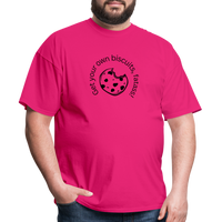 Load image into Gallery viewer, “Get your own biscuits, fatass!”=Unisex Classic T-Shirt - fuchsia
