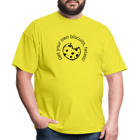 Load image into Gallery viewer, “Get your own biscuits, fatass!”=Unisex Classic T-Shirt - yellow

