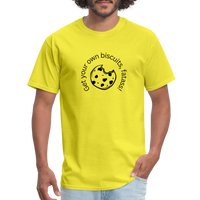 Load image into Gallery viewer, “Get your own biscuits, fatass!”=Unisex Classic T-Shirt - yellow
