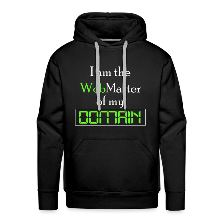 "Domain Master" Men's Premium Hoodie - black