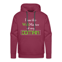 Load image into Gallery viewer, &quot;Domain Master&quot; Men&#39;s Premium Hoodie - burgundy
