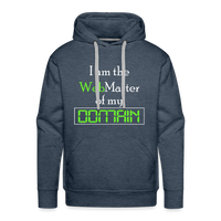 Load image into Gallery viewer, &quot;Domain Master&quot; Men&#39;s Premium Hoodie - heather denim
