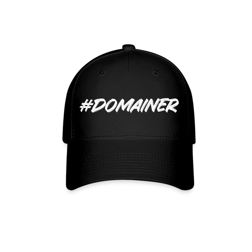 "Hashtag Domainer" Flexfit Cap – The Trendsetter's Tech Accessory - black