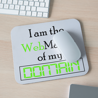 Load image into Gallery viewer, &quot;Digital Domain Master&quot; Mousepad – Navigate Your Web with Style - white
