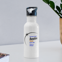 Load image into Gallery viewer, Austin Eclipse 2024: Twilight Stainless Steel Water Bottle - white
