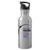 Load image into Gallery viewer, Austin Eclipse 2024: Twilight Stainless Steel Water Bottle - silver
