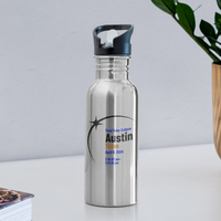 Load image into Gallery viewer, Austin Eclipse 2024: Twilight Stainless Steel Water Bottle - silver
