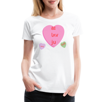 Load image into Gallery viewer, “IPA-I Love You, Coffee, Speech”-Women’s Premium T-Shirt - white
