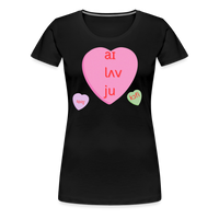 Load image into Gallery viewer, “IPA-I Love You, Coffee, Speech”-Women’s Premium T-Shirt - black
