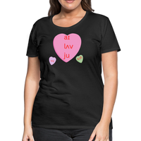 Load image into Gallery viewer, “IPA-I Love You, Coffee, Speech”-Women’s Premium T-Shirt - black
