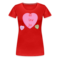 Load image into Gallery viewer, “IPA-I Love You, Coffee, Speech”-Women’s Premium T-Shirt - red
