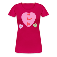 Load image into Gallery viewer, “IPA-I Love You, Coffee, Speech”-Women’s Premium T-Shirt - dark pink
