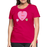 Load image into Gallery viewer, “IPA-I Love You, Coffee, Speech”-Women’s Premium T-Shirt - dark pink
