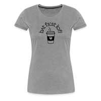 Load image into Gallery viewer, “IPA-But First Coffee”-Women’s Premium T-Shirt - heather gray
