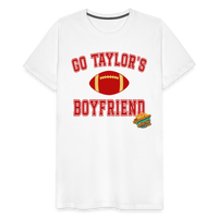 Load image into Gallery viewer, Cheering Squad Leader: Go Taylor&#39;s Boyfriend! - Ultimate Swiftie Tribute Premium Tee - white
